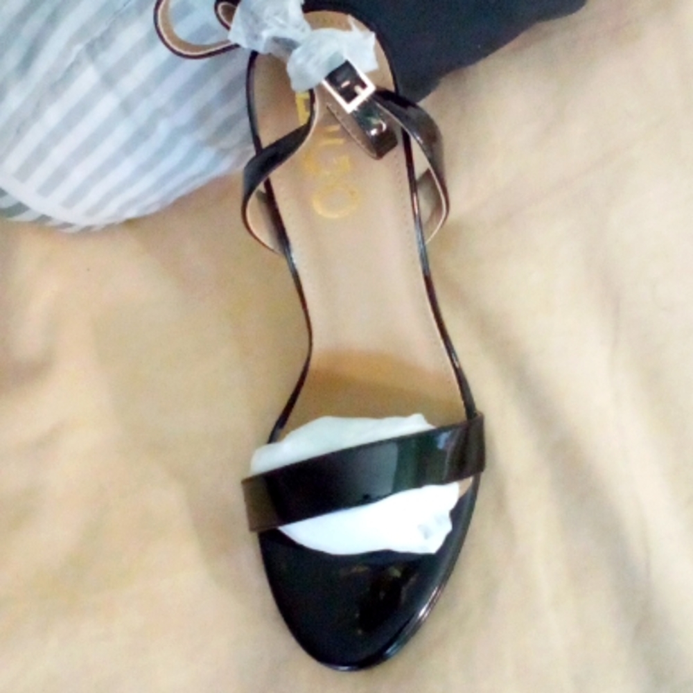Women's black high heels size 4